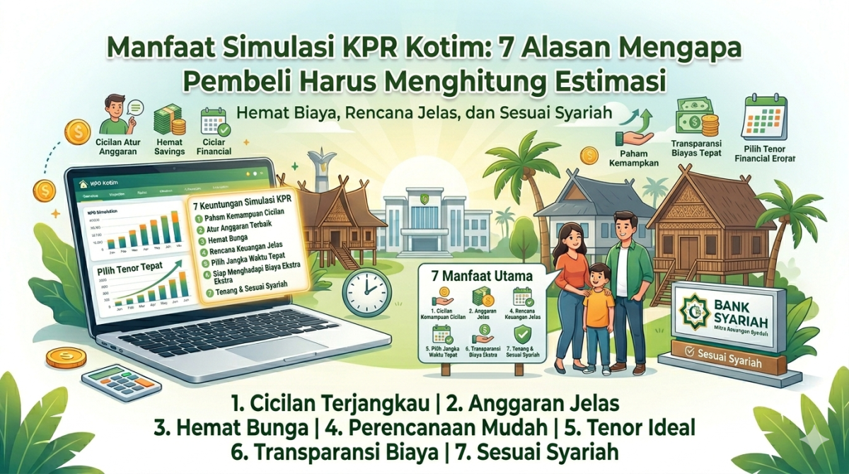 Manfaat Simulasi KPR Kotim: 7 Alasan Mengapa Pembeli Harus Menghitung Estimasi