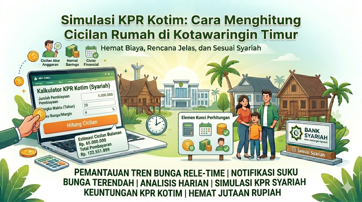 Simulasi KPR Kotim: Cara Menghitung Cicilan Rumah di Kotawaringin Timur