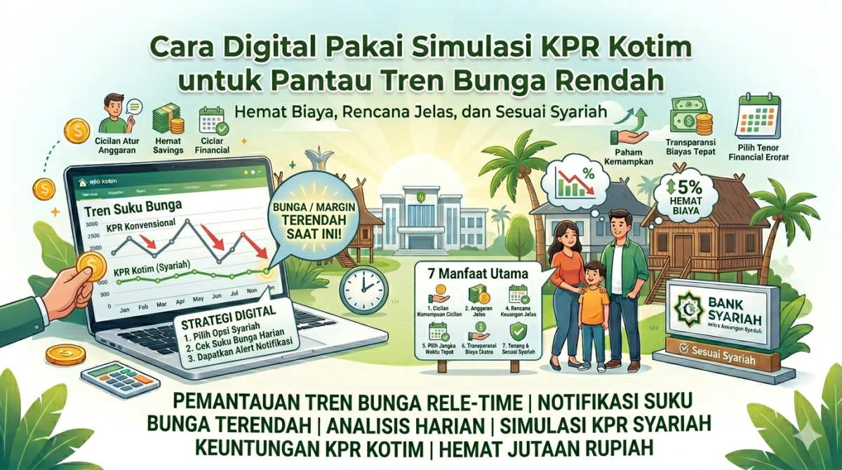 Cara Digital Pakai Simulasi KPR Kotim untuk Pantau Tren Bunga Rendah