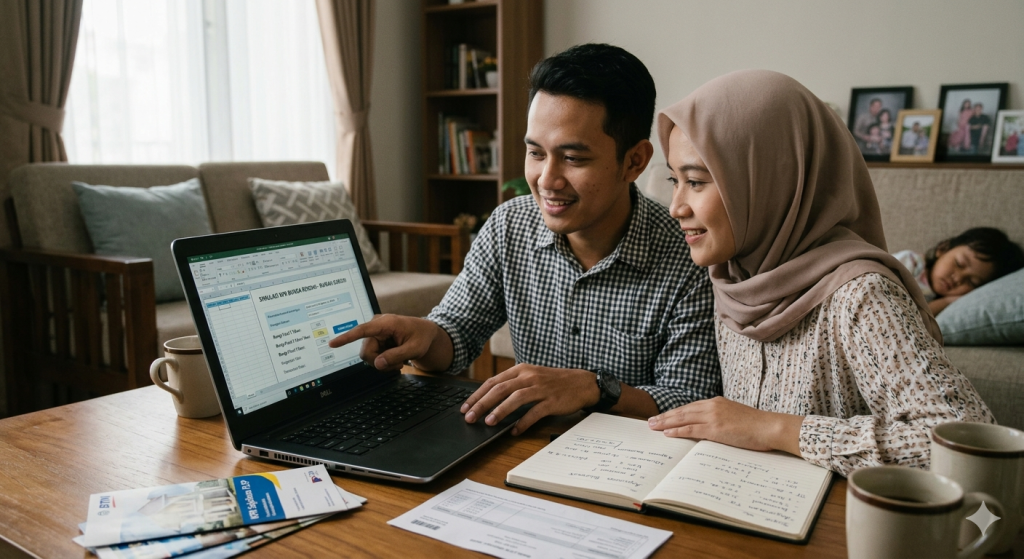 Visualisasi keberhasilan pengajuan rumah subsidi di Kotim dengan cicilan ringan hasil dari strategi simulasi KPR online.