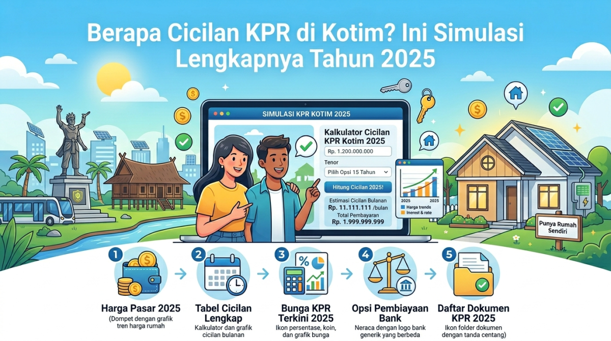 Berapa Cicilan KPR di Kotim? Ini Simulasi Lengkapnya Tahun 2025