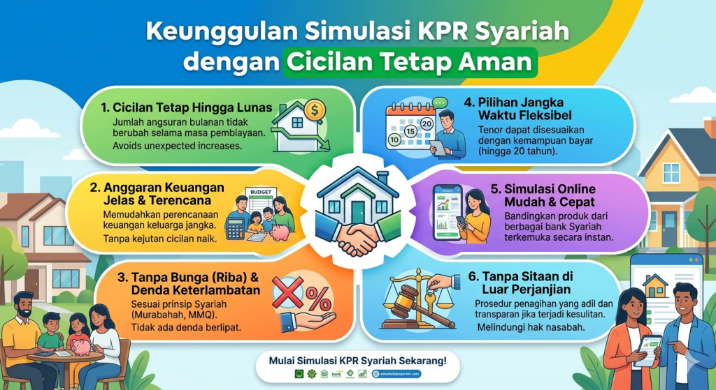 Keuntungan keluarga memiliki hunian dengan sistem syariah yang cicilannya tetap dan aman melalui perencanaan simulasi KPR Kotim.